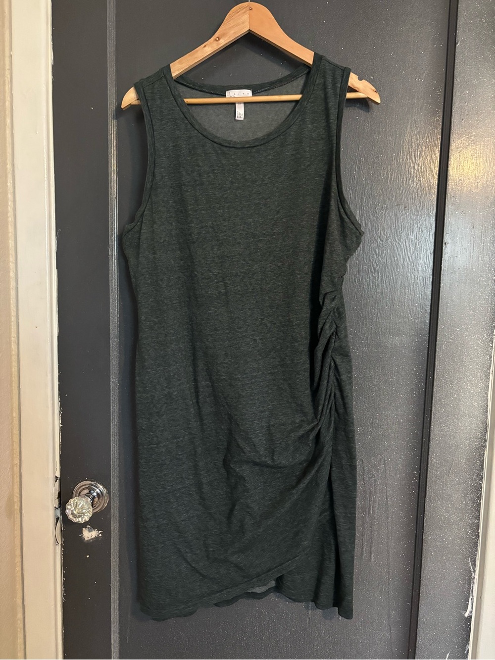 Leith Sleeveless Asymmetrical Ruched Dress